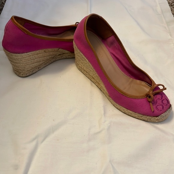 Pink Coach Wedges size 7 - Picture 1 of 1